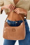 Lucky Bees Bandolera Croco Tan
